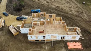 Embassy Construction custom home exterior framing