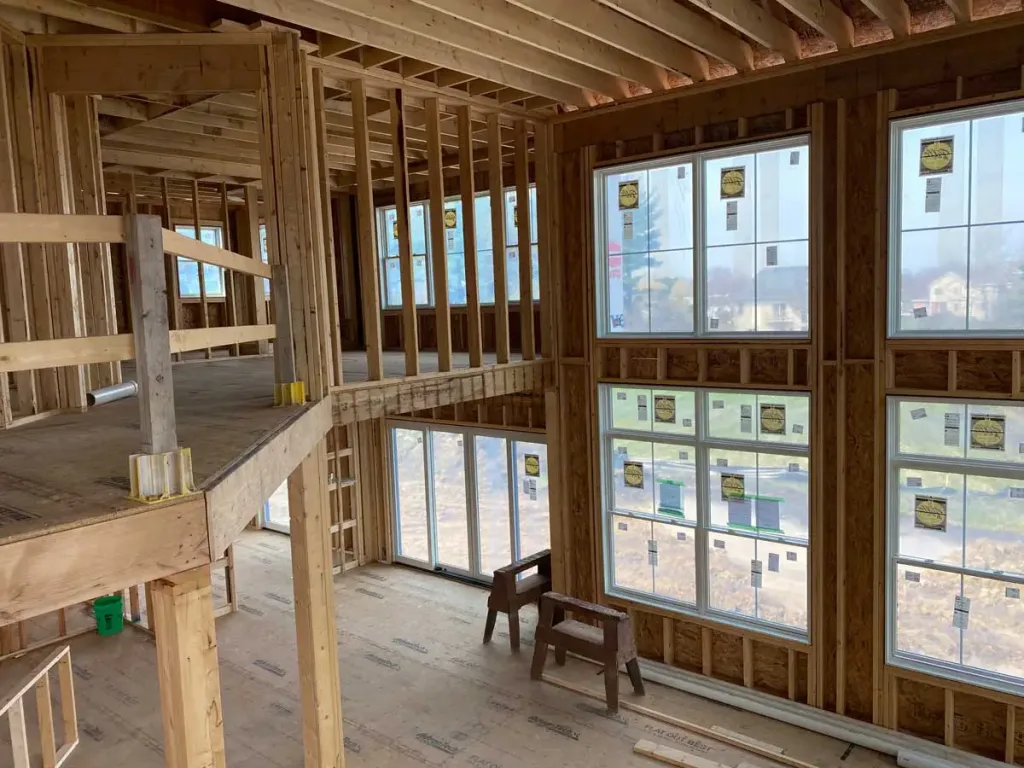New custom residence with elegant architectural elements